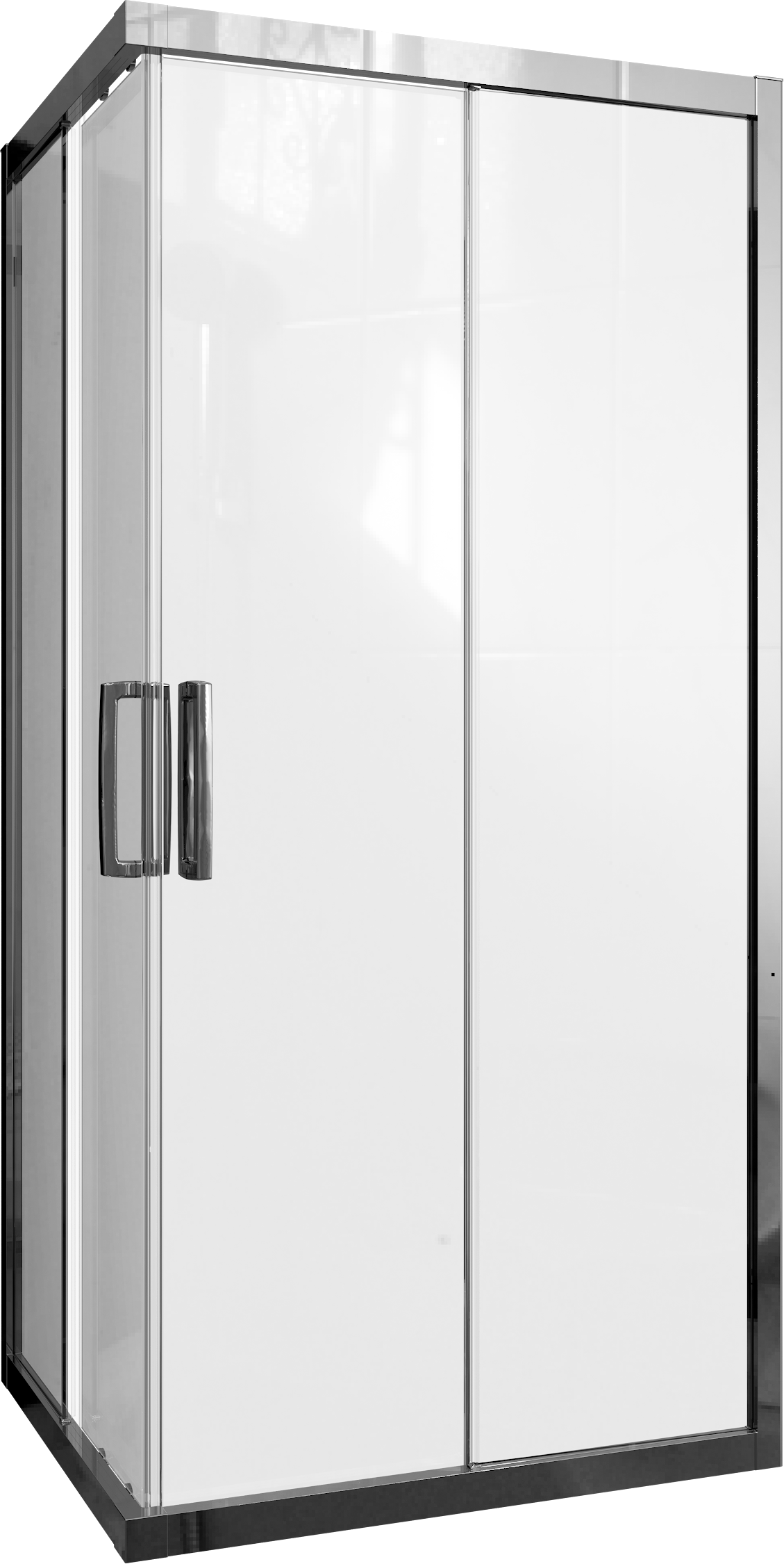 Душевой уголок STWORKI Карлстад 90x80 см профиль хром глянец