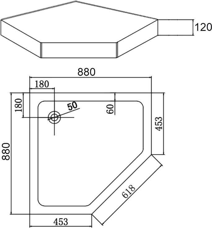 Душевой уголок DIWO Ростов 90х90 см профиль хром матовый, стекло матовое, с поддоном купить в Тамбове