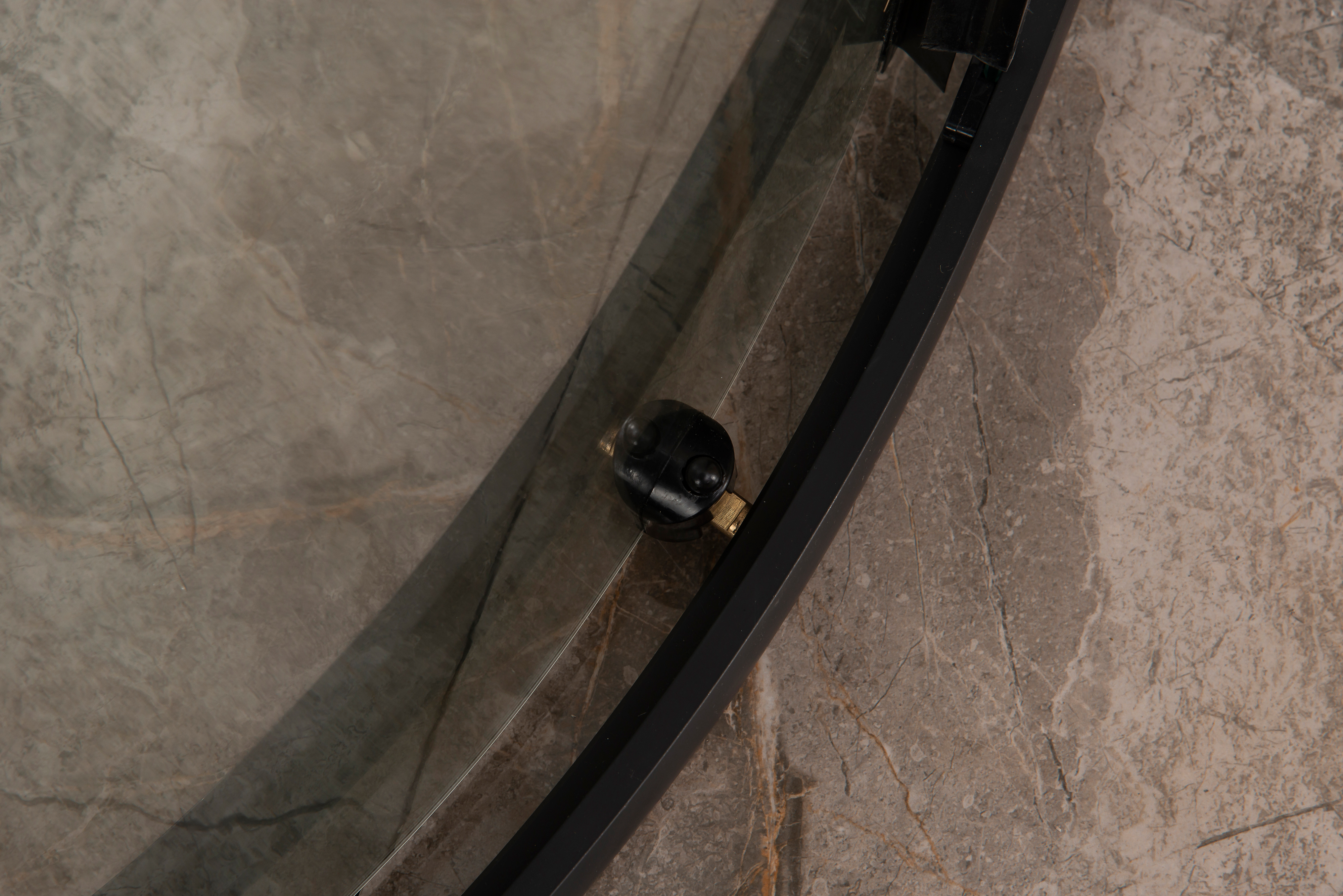 Душевой уголок DIWO Смоленск 90х90 профиль черный, с поддоном купить в Тамбове