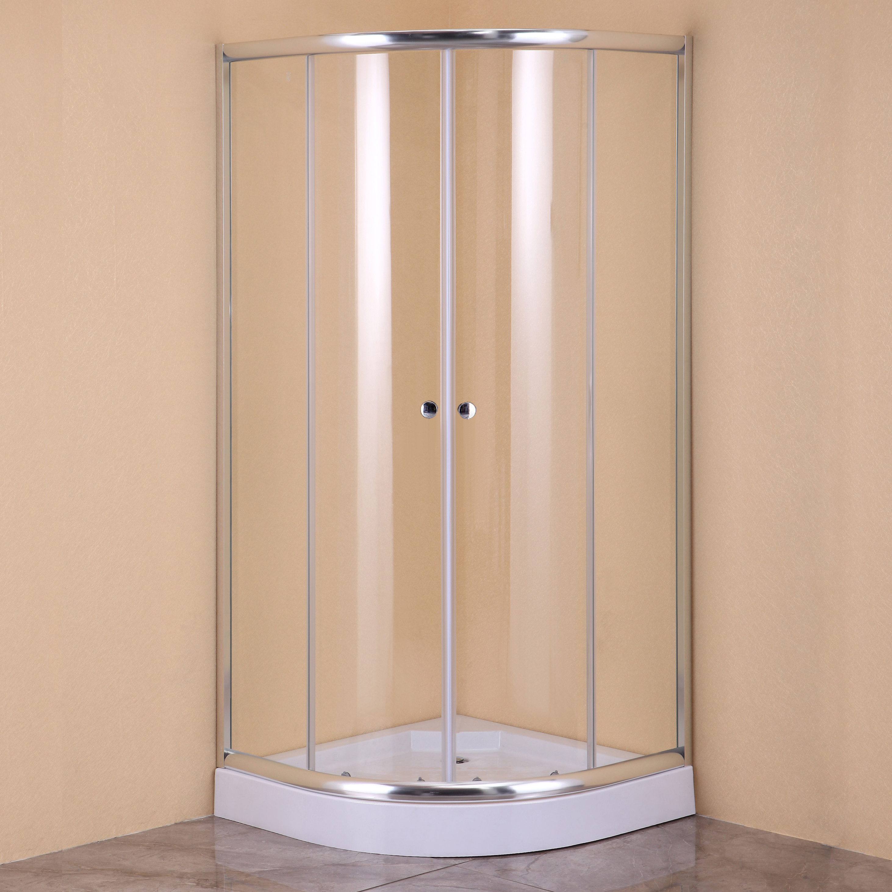 купить Душевой уголок DIWO Коломна 80х80 профиль хром матовый, с поддоном