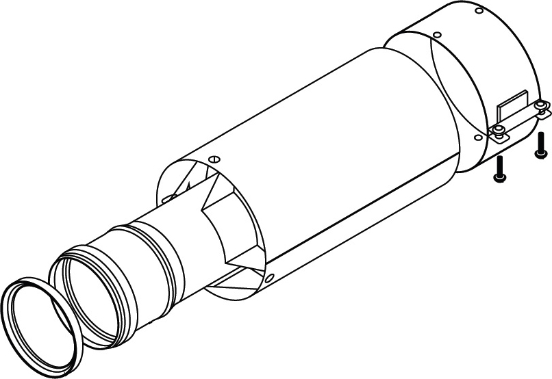 Удлинение дымохода Protherm 60/100 мм (высота: 0,2 м)