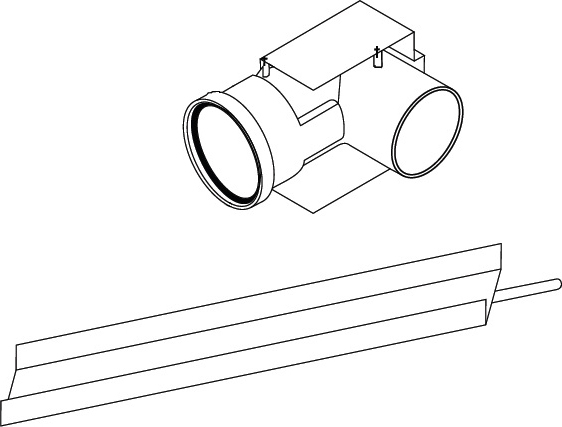 Колено Protherm 90° 80 мм с опорной консолью