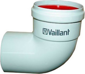 Колено Vaillant 300818 90° 80 мм с уплотнением
