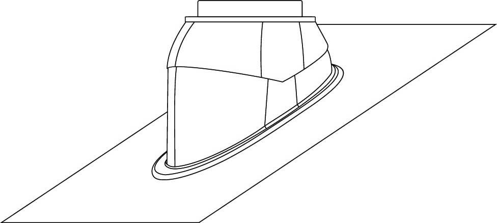 Накладка Protherm 0020199441 с уклоном 25-50°, черная