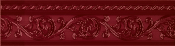 Бордюр Ape Ceramica Caprichosa Moldura Yara Burdeos