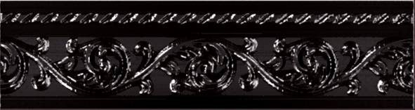 Бордюр Ape Ceramica Caprichosa Moldura Yara Negro