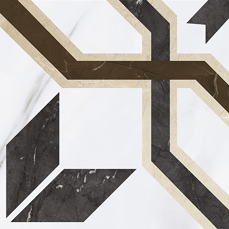 Декор Grasaro Monumento G-370/G/d01/400x400x8 белый