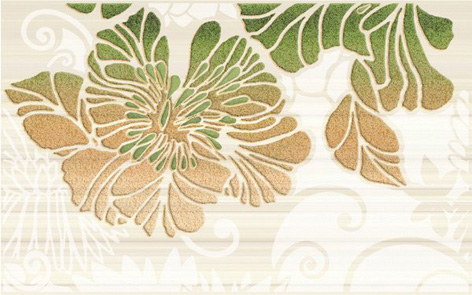 Декор Нефрит-Керамика Кензо 09-03-85-075-2 фисташковый зеленый