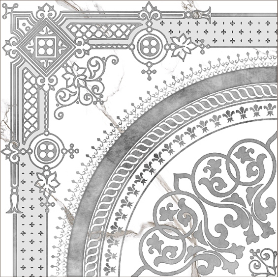 Декор Grasaro Marble Classik Snow White G-270/G/d02