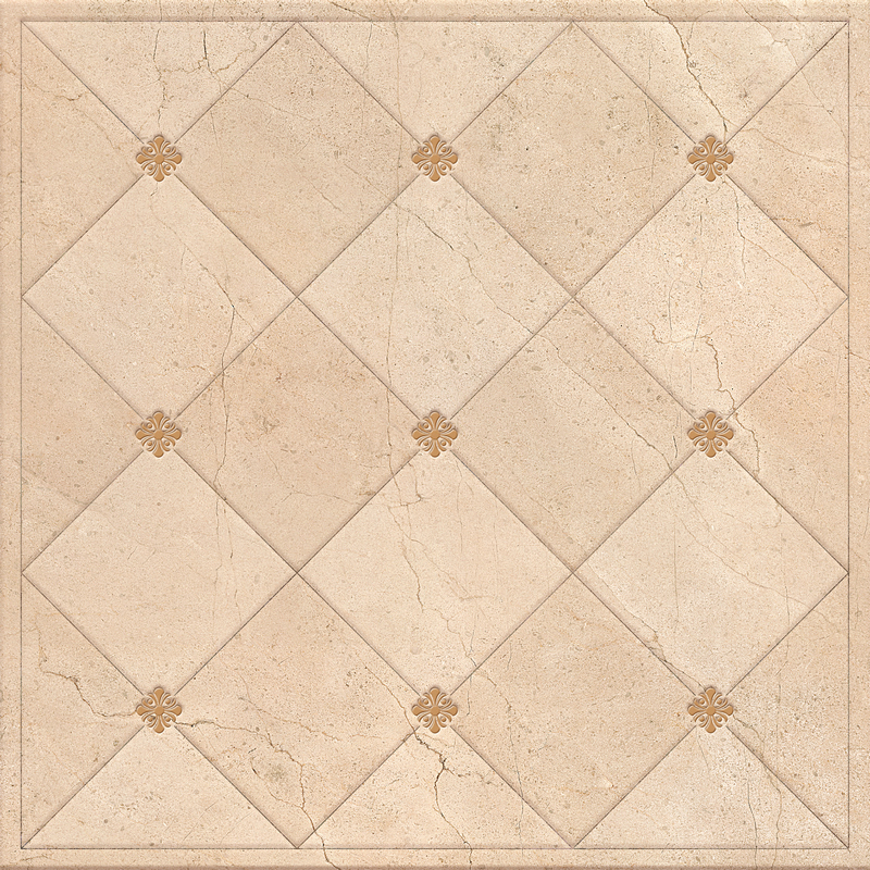 Плитка напольная Global Tile Marseillaise GT92VG 42x42 бежевая, капитоне