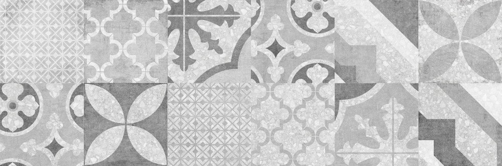 Плитка настенная Cersanit Terrazzo 19,8x59,8, пэчворк серый