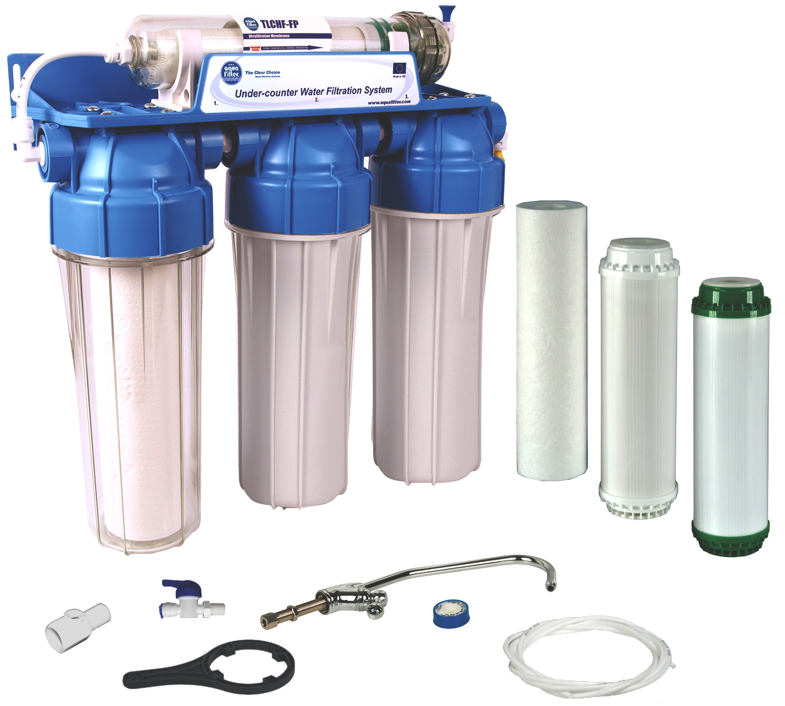 Фильтр Aquafilter FP3-HJ-K1 с краном, под кухонную мойку