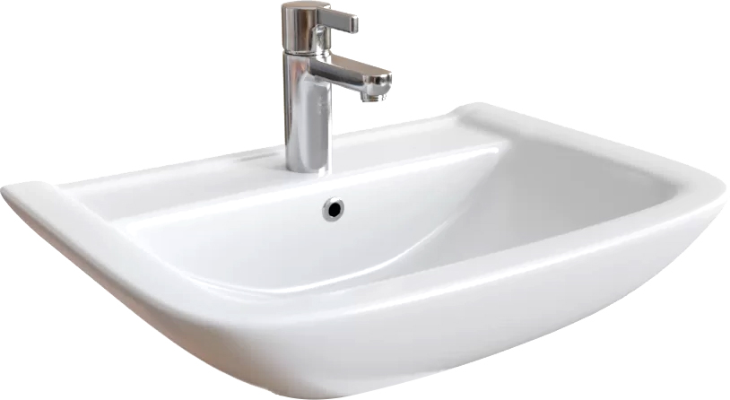 Комплект Раковина DIWO Ярославль 63 см, подвесная, фаянсовая, белая + Сифон Wirquin Минор 30718052 + Пьедестал 70 см, квадратный, фаянсовый, белый + Зеркало Кострома 60 с подсветкой купить в Тамбове