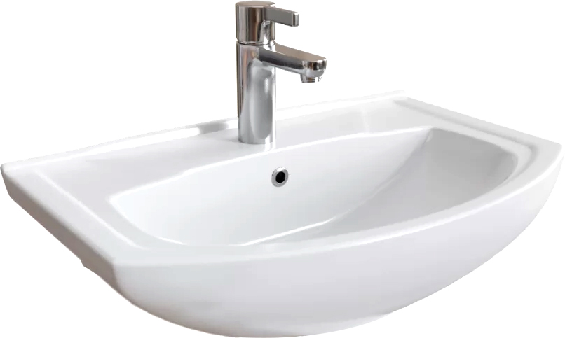 Комплект Раковина DIWO Сочи 66 подвесная, фаянсовая, белая + Сифон Wirquin Минор 30718052 + Пьедестал 201 70 см, квадратный, фаянсовый, белый + Зеркало STWORKI Брамминг 70х90 черное купить в Тамбове