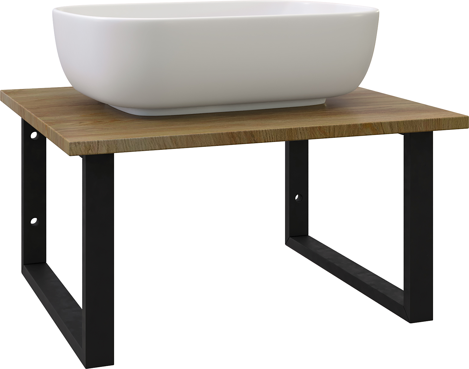 Мебель для ванной комнаты DIWO Элиста 60 светлое дерево, с раковиной Moduo 50 Square купить в Тамбове