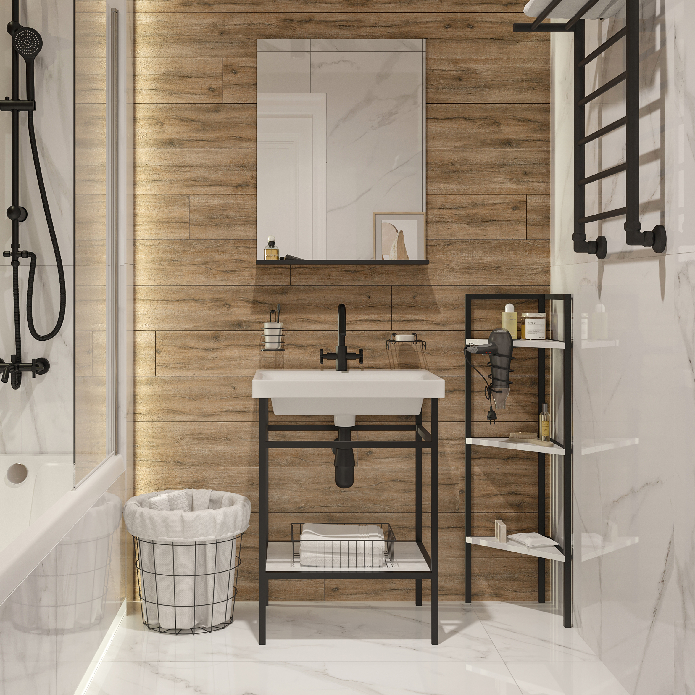 Мебель для ванной комнаты DIWO Смоленск 60 с раковиной Moduo 60