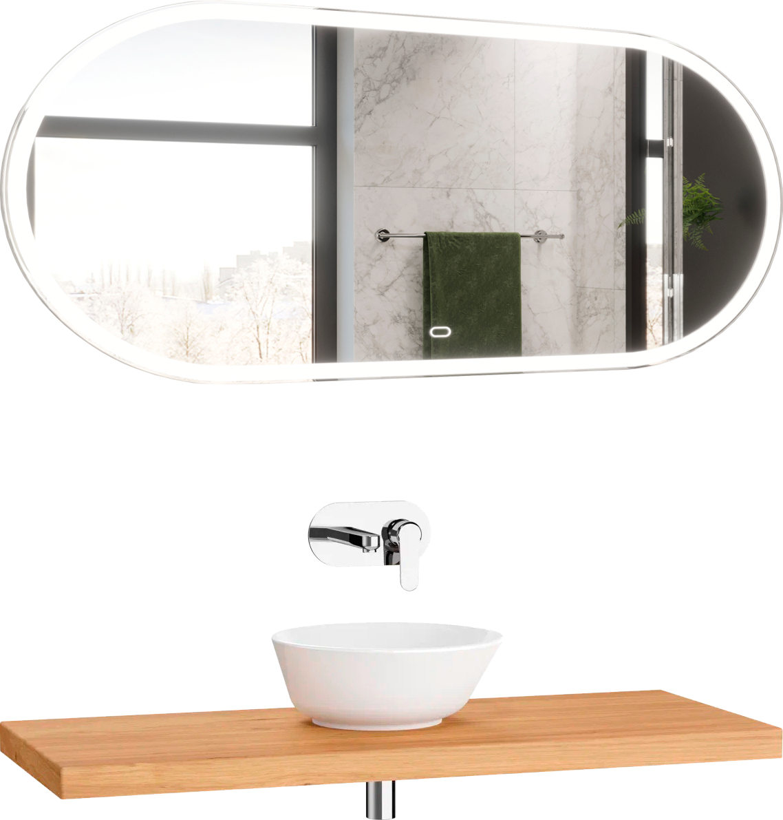 Мебель для ванной VitrA Stand 120 светлый дуб