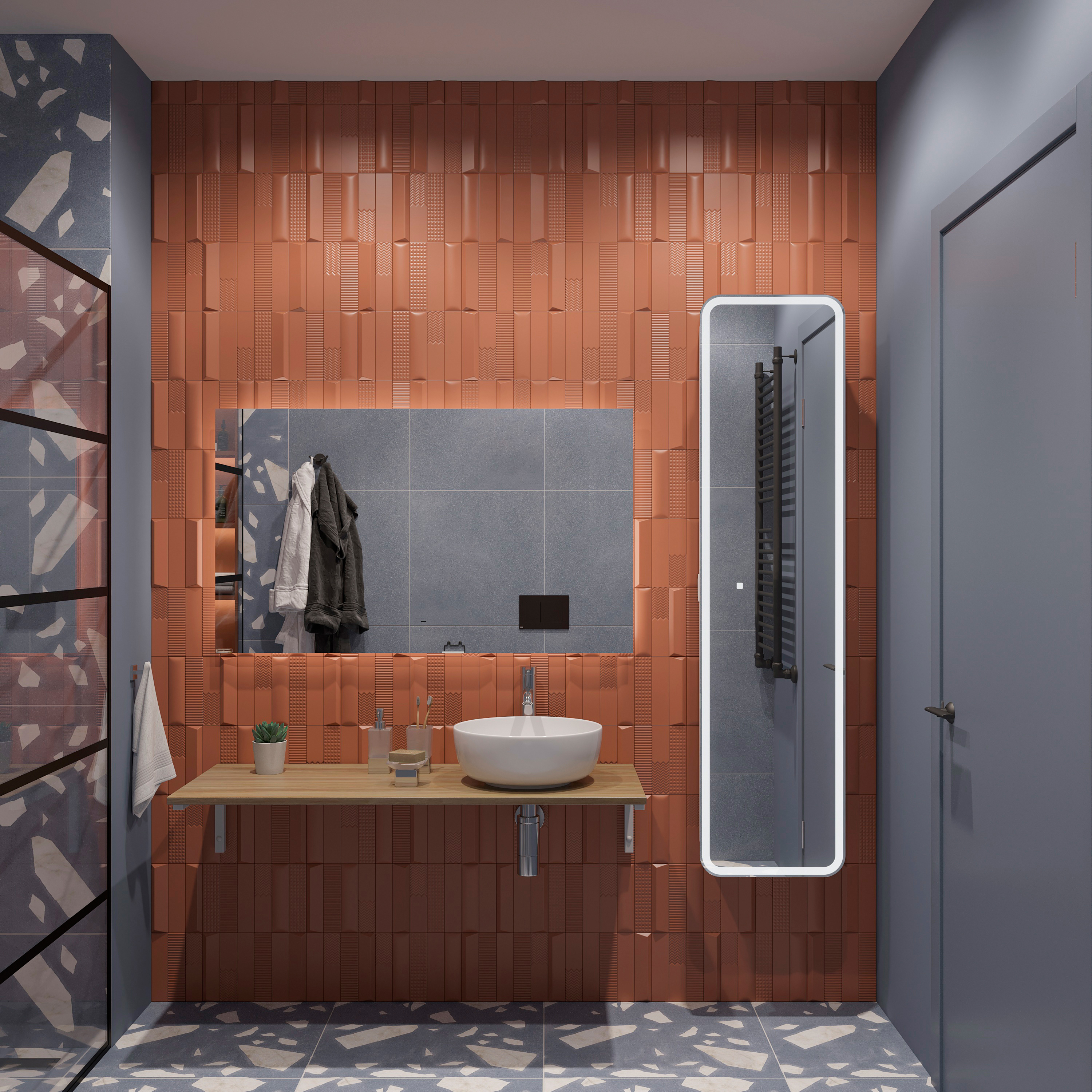 Мебель для ванной комнаты DIWO Элиста 120 светлое дерево, с раковиной Moduo 40 RING (комплект, гарнитур)