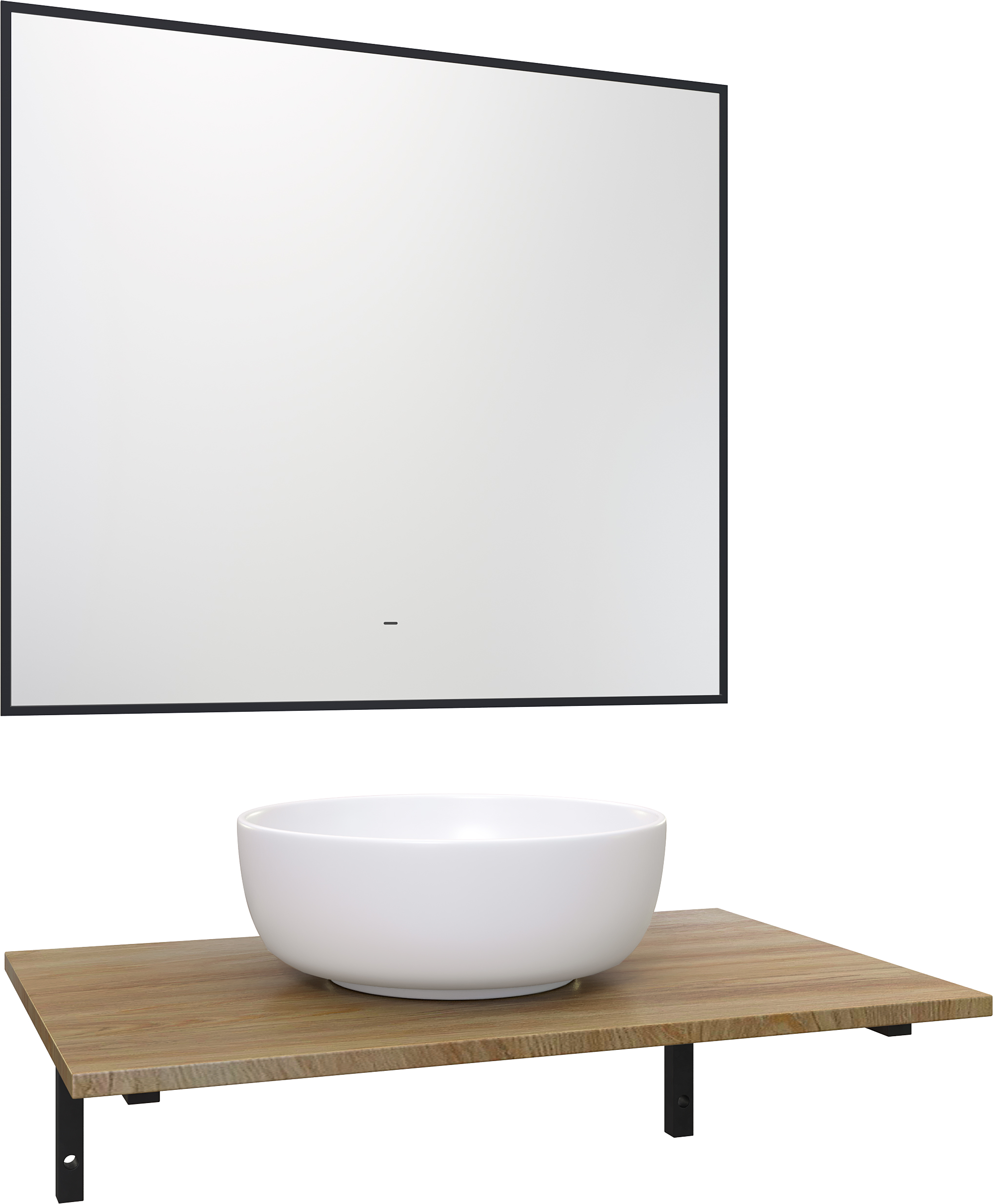 Мебель для ванной комнаты DIWO Элиста 80 светлое дерево, с раковиной Moduo 40 RING купить в Тамбове