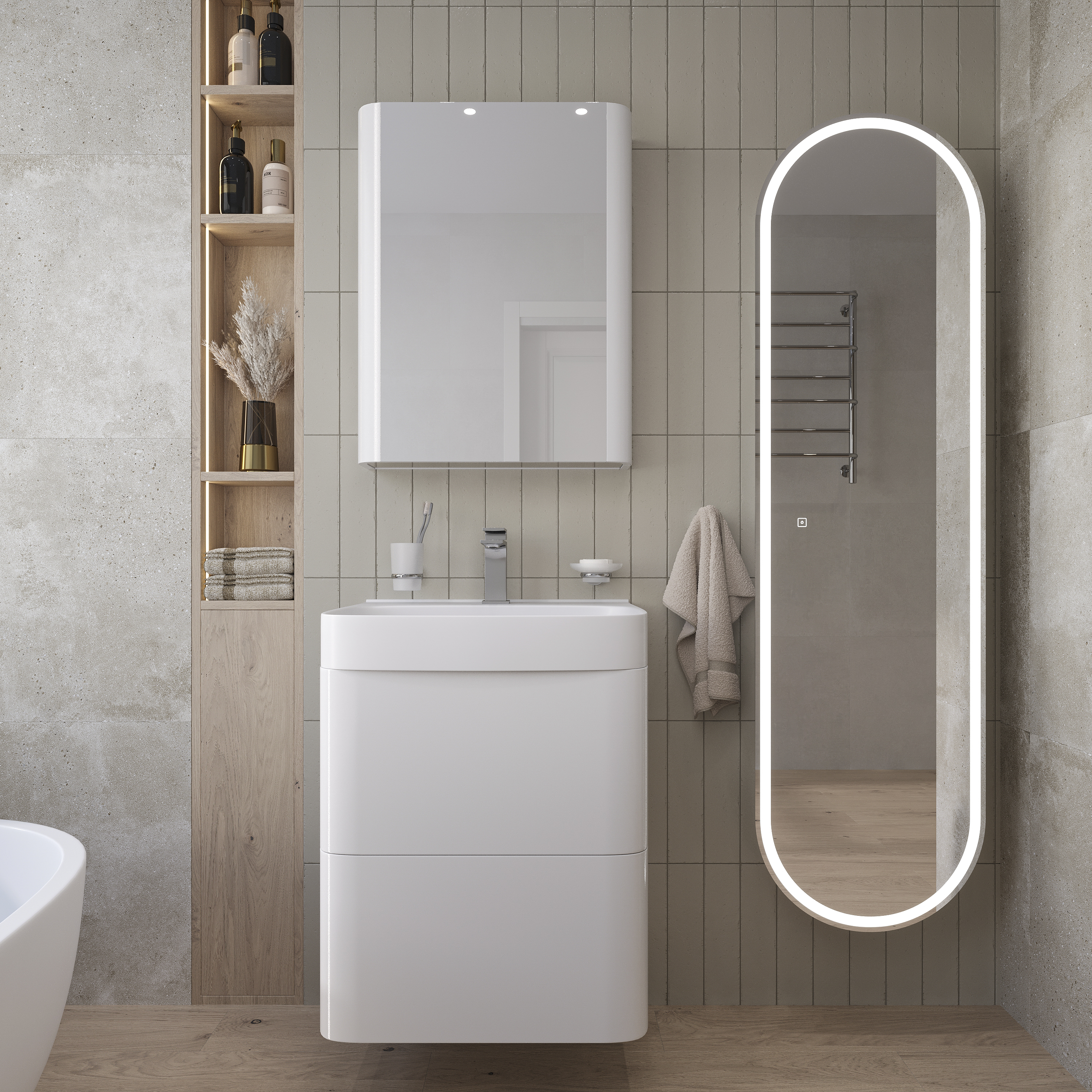 Мебель для ванной VOQ Bold 55 premium white