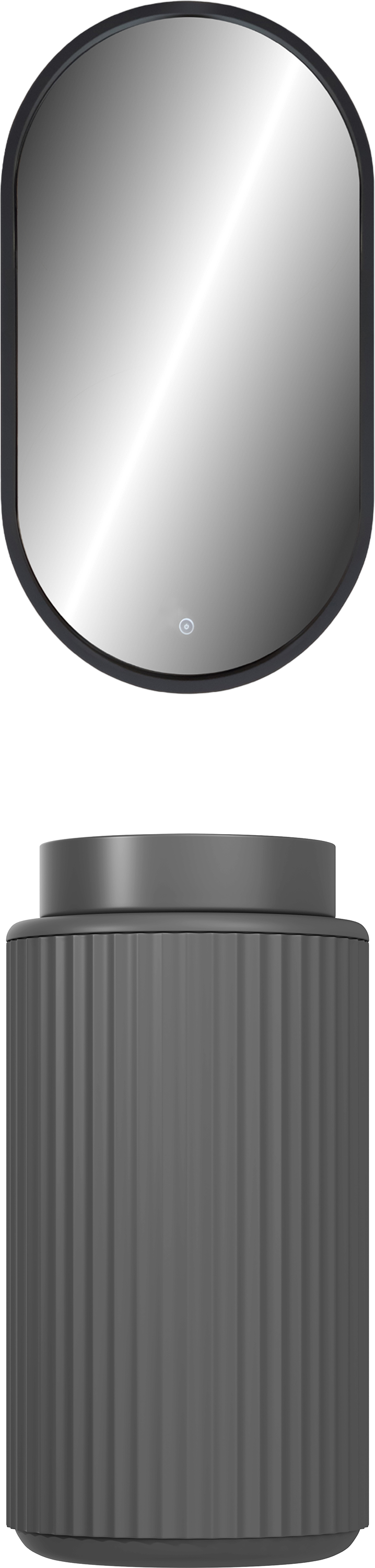 Мебель для ванной комнаты STWORKI Lotus 42 anthracite matt