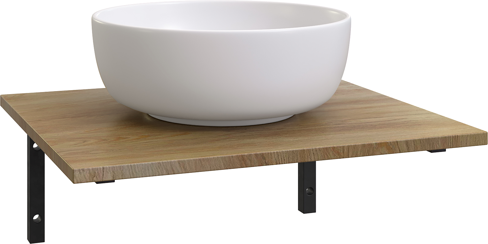 Мебель для ванной комнаты DIWO Элиста 60 светлое дерево, с раковиной Moduo 40 RING купить в Тамбове