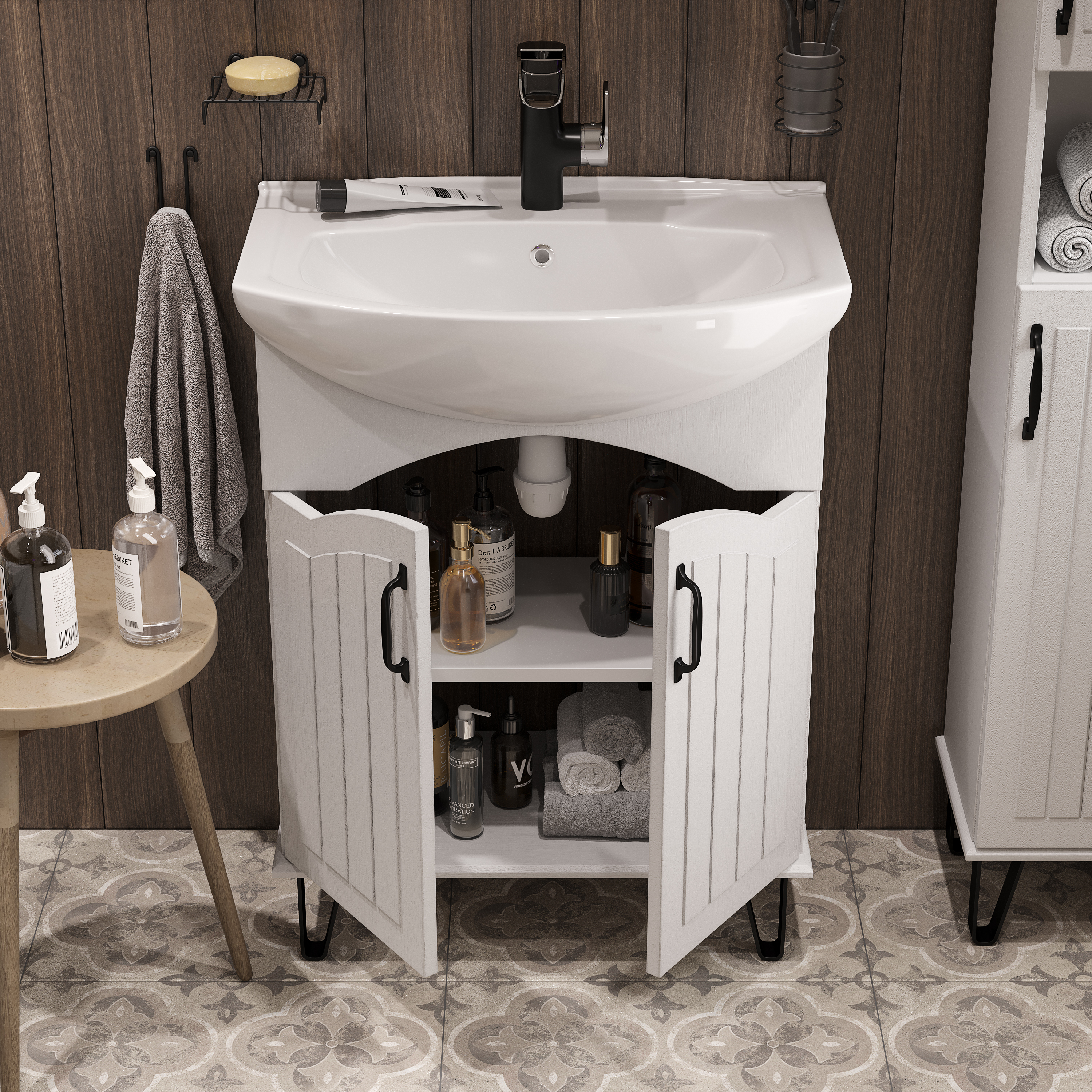 Мебель для ванной комнаты DIWO Сочи 65 белая купить в Тамбове