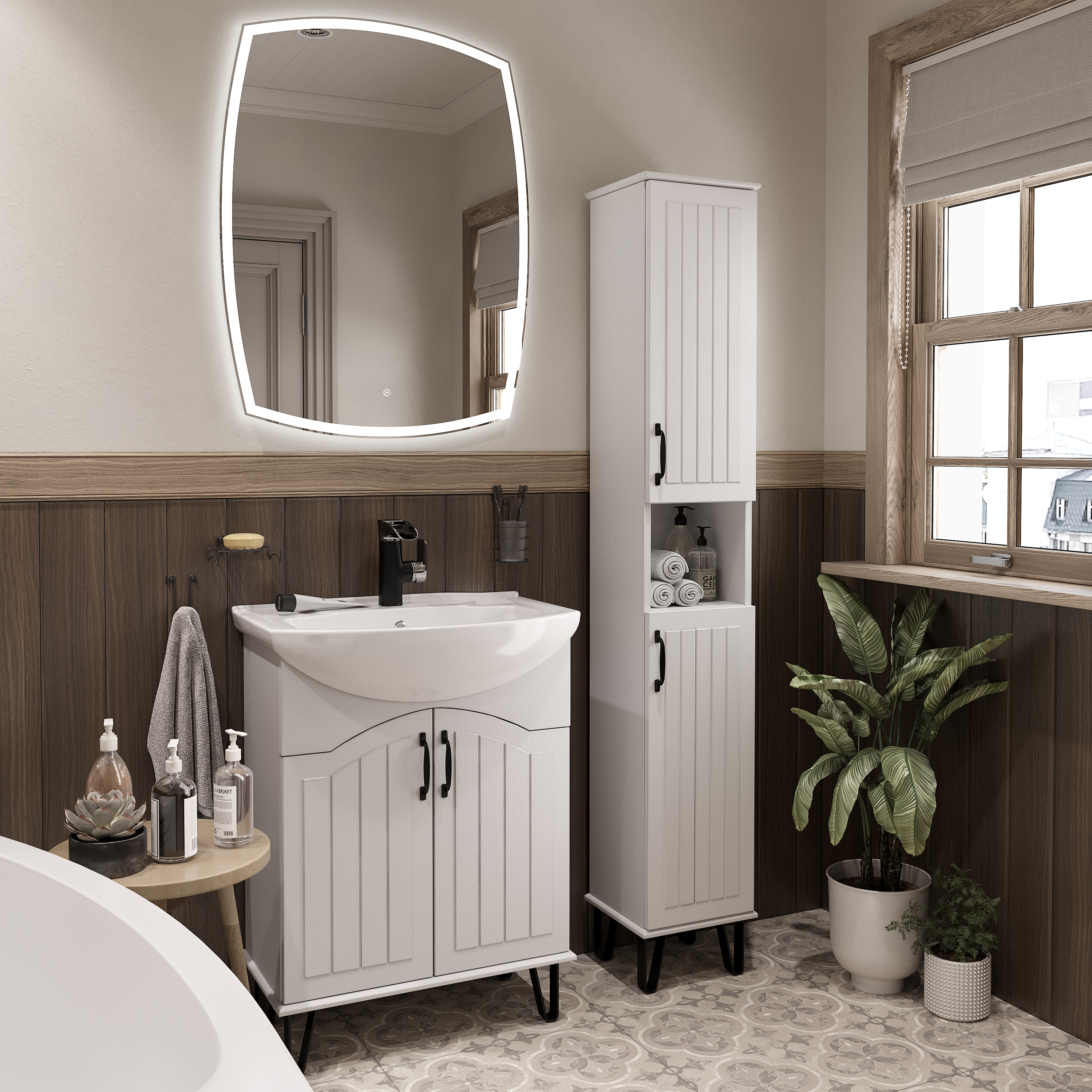 Мебель для ванной комнаты DIWO Сочи 65 белая купить в Тамбове