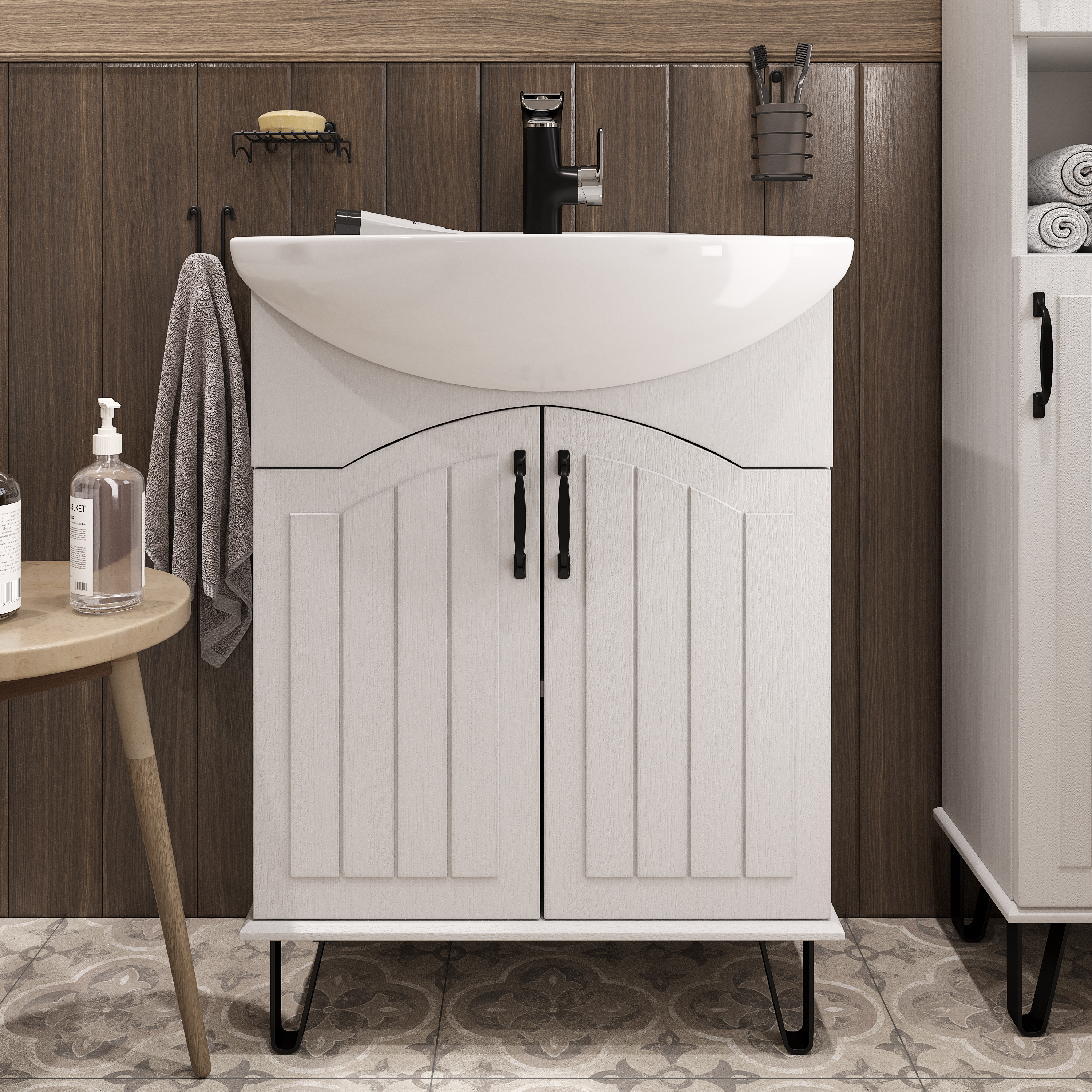 Мебель для ванной комнаты DIWO Сочи 65 белая купить в Тамбове