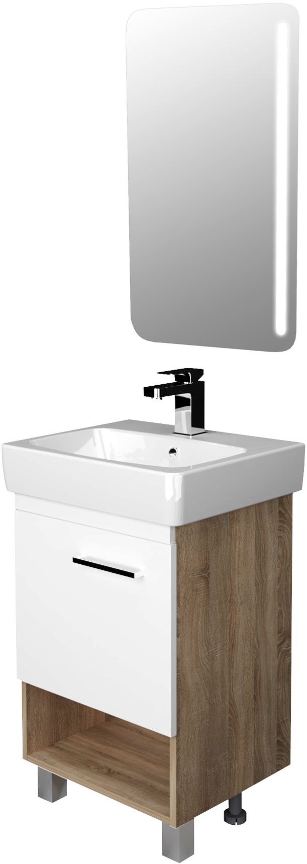 Мебель для ванной 1MarKa Tera 50Н напольная, дуб сонома