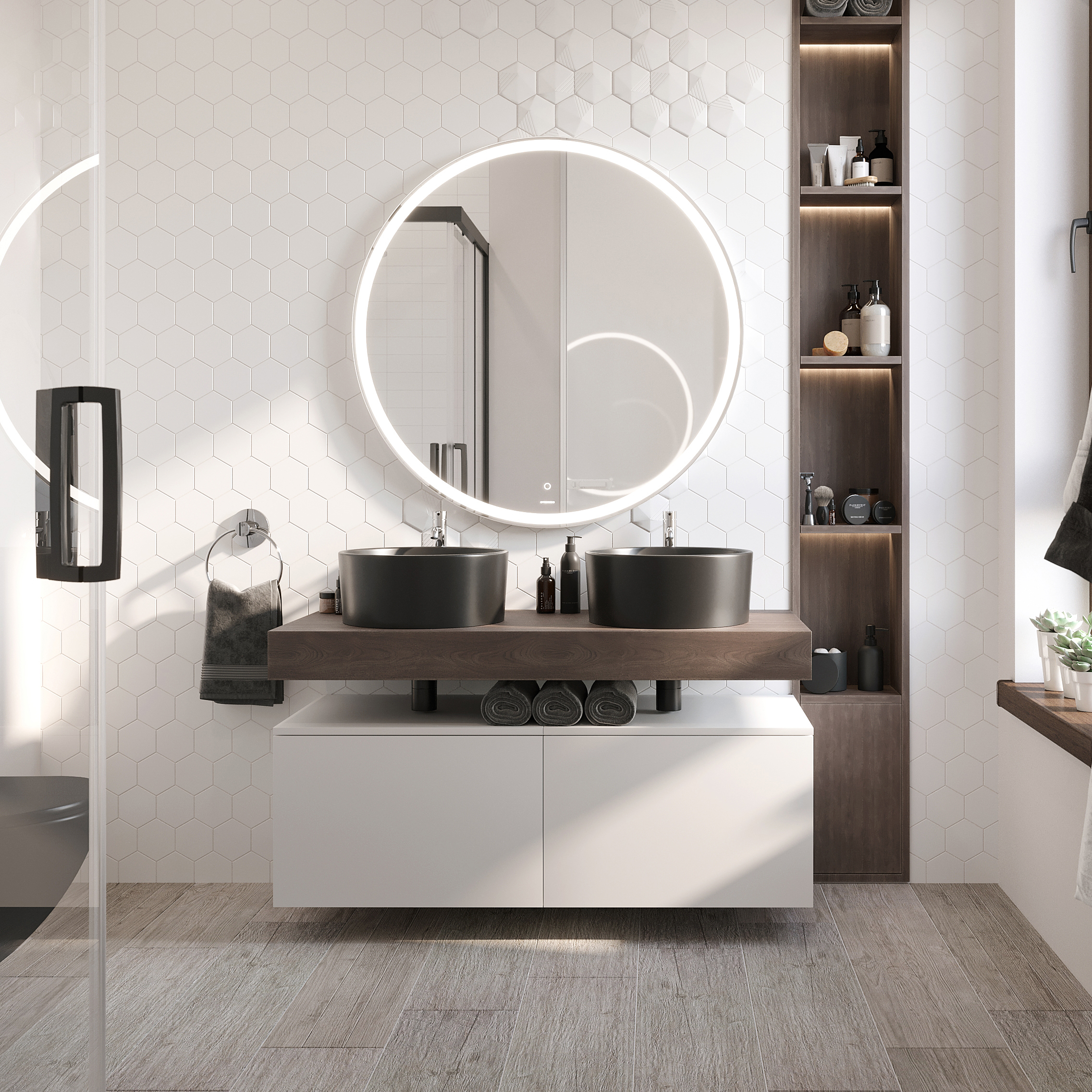 Накладная раковина BOCCHI Vessel 1174-004-0125 38 матовая черная, круглая купить в Тамбове