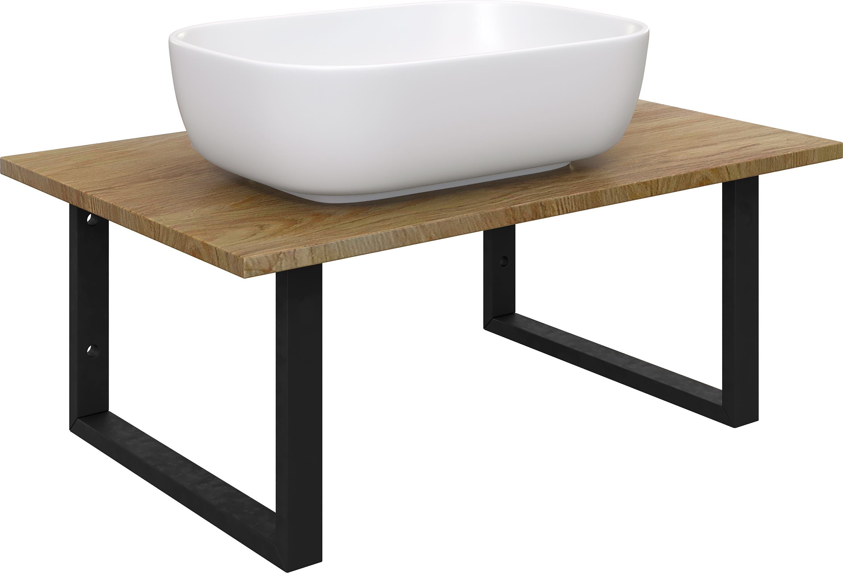 Мебель для ванной комнаты DIWO Элиста 80 светлое дерево, с раковиной Moduo 50 Square купить в Тамбове