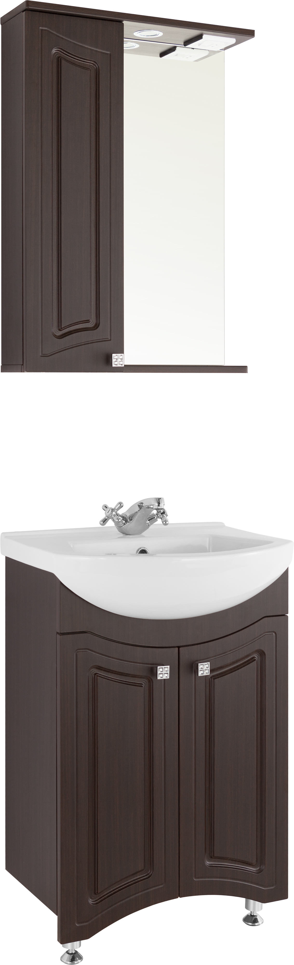 Мебель для ванной Vod-Ok Адам 55 венге