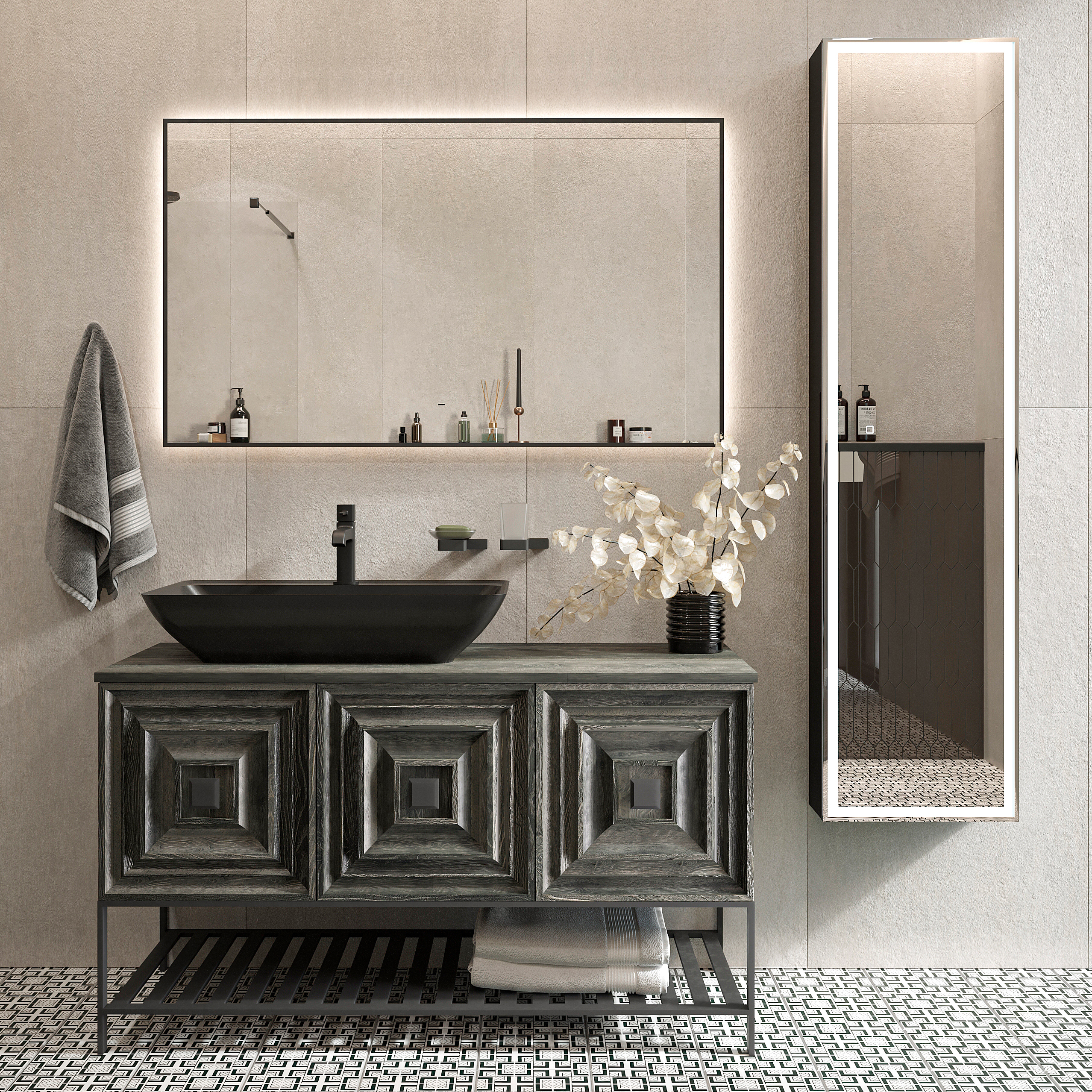 Мебель для ванной комнаты Belinza Rustica 120