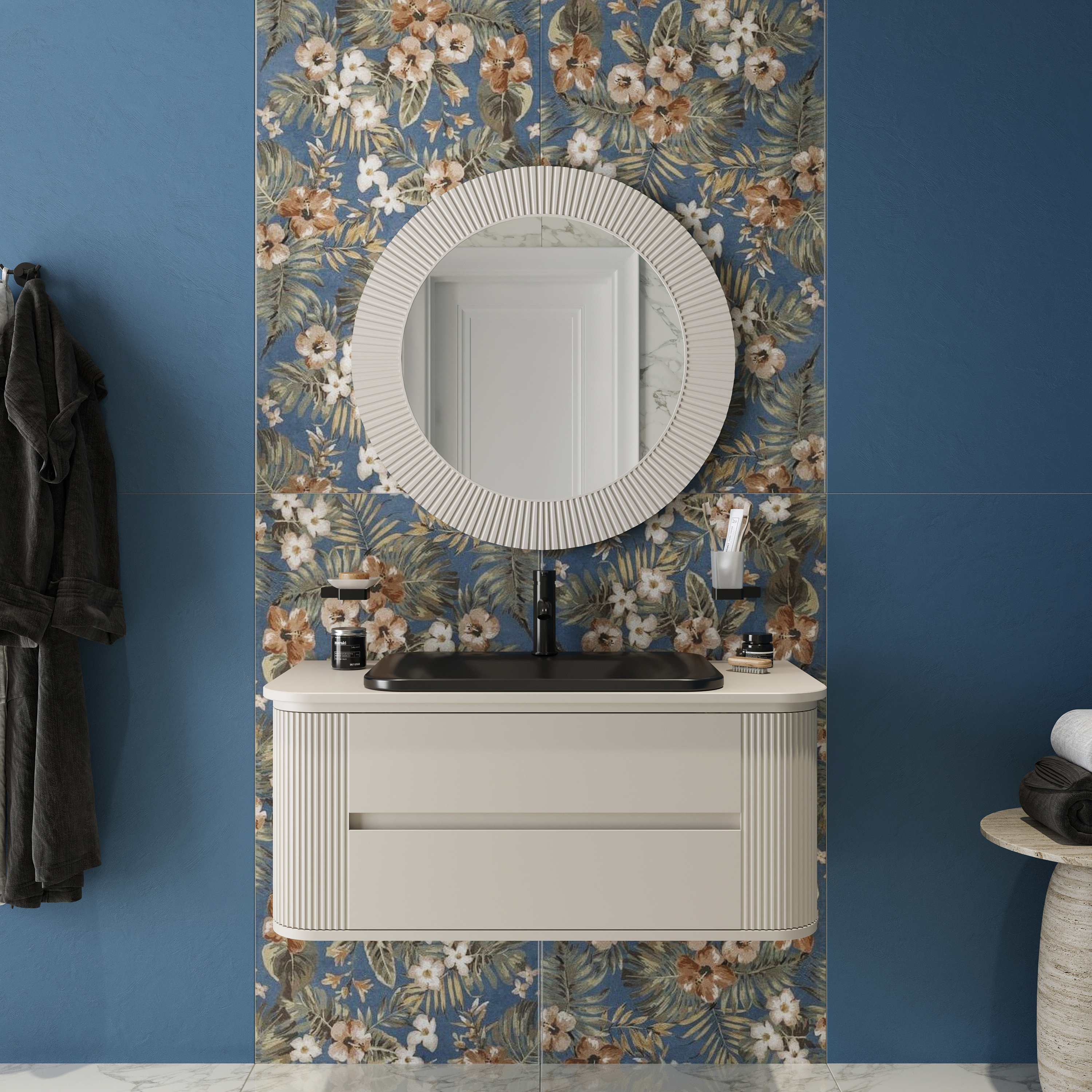 Мебель для ванной Belinza Calvin 102 бежевая