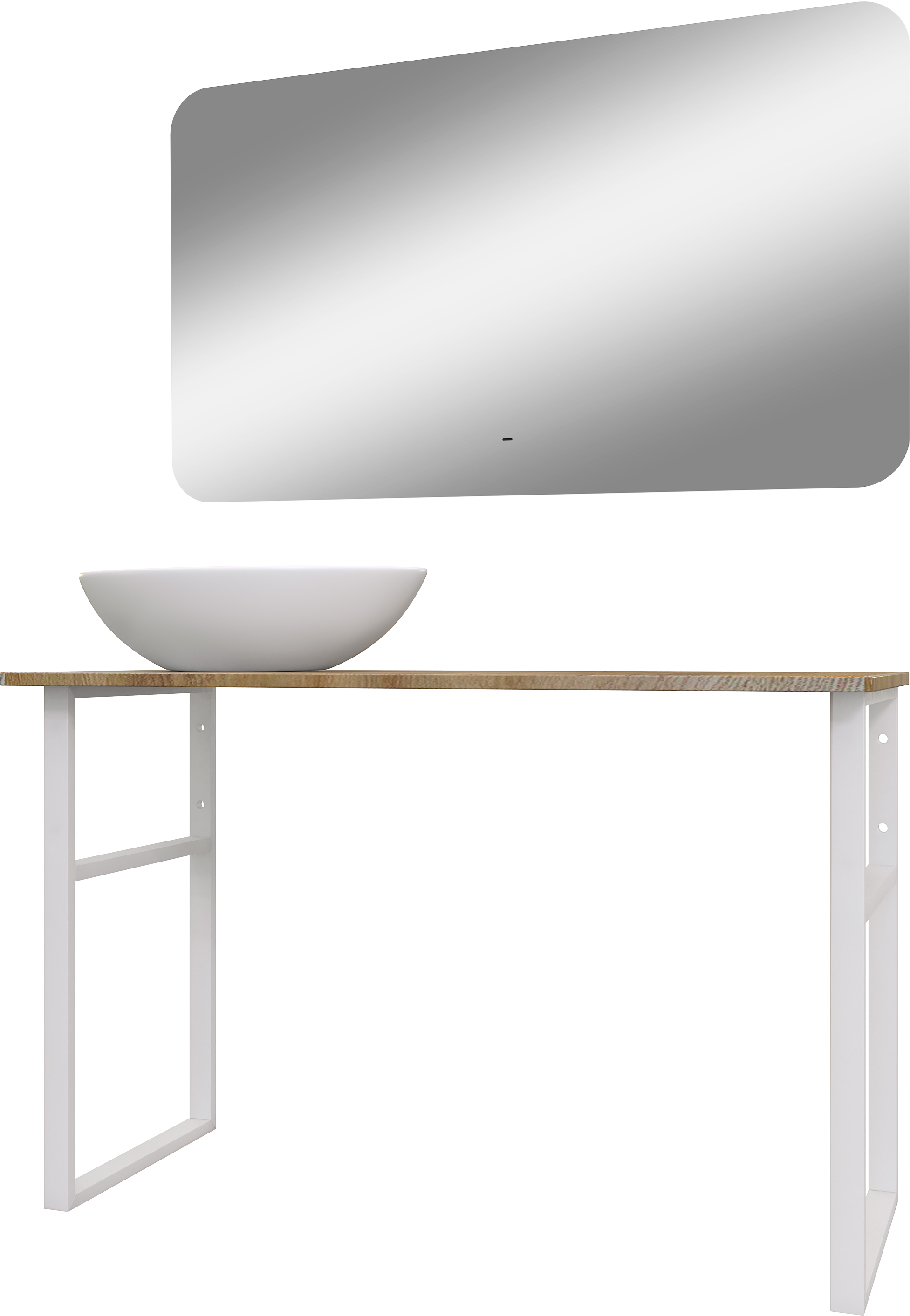 Мебель для ванной комнаты DIWO Элиста 120 светлое дерево, с раковиной Moduo 55 Leaf купить в Тамбове