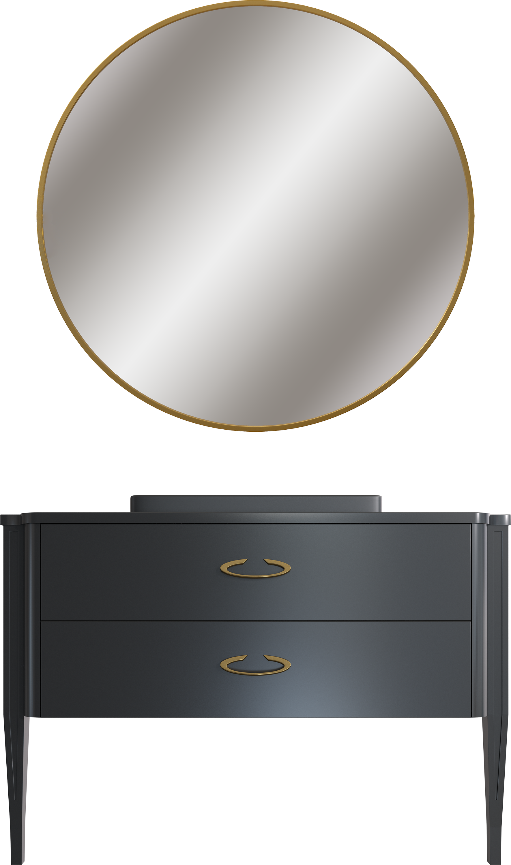 Мебель для ванной комнаты STWORKI Luna 100 black matt