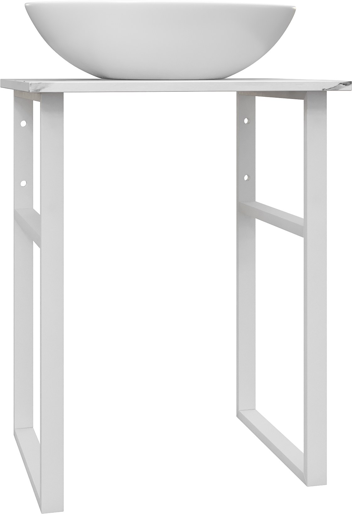 Мебель для ванной комнаты DIWO Элиста 60 белый мрамор, с раковиной Moduo 55 Leaf купить в Тамбове