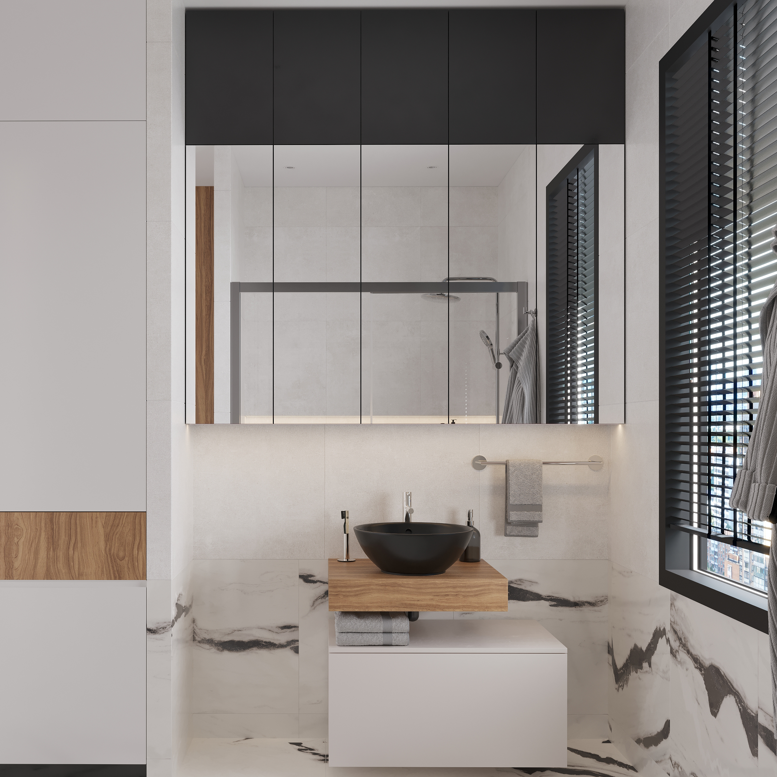 Мебель для ванной VitrA Ольборг 80: столешница 60, без отверстий, дуб французский +  тумба 80