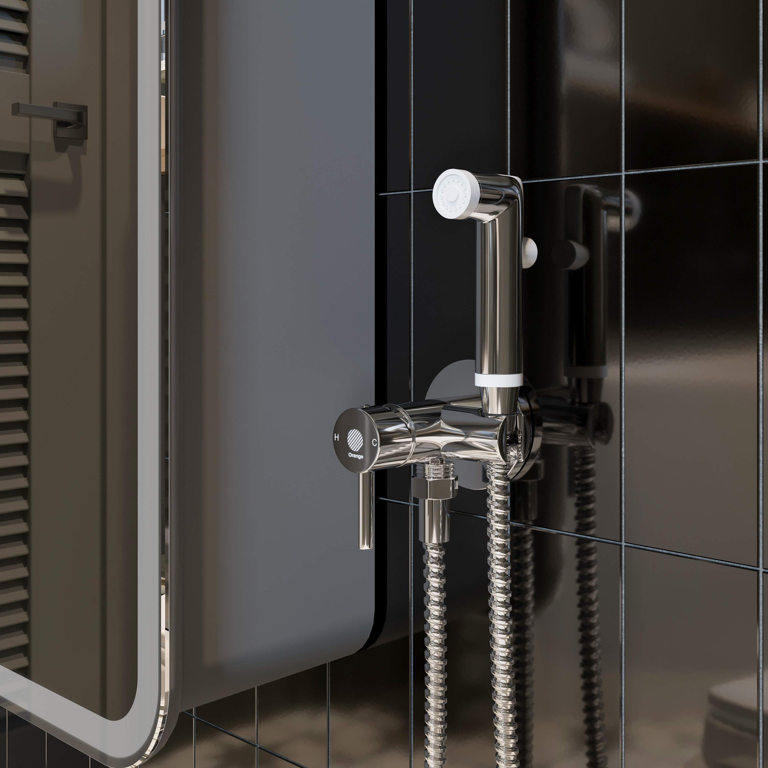 Гигиенический душ STWORKI Эстерсунд ES-05cr со смесителем, С ВНУТРЕННЕЙ ЧАСТЬЮ купить в Тамбове