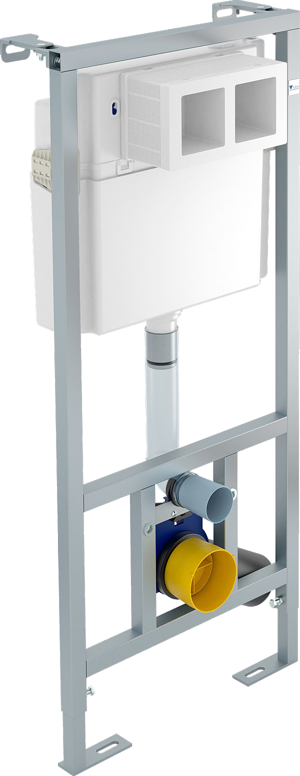 Система инсталляции для унитазов Gustavsberg EASYmont 92211461 3 в 1 с кнопкой смыва, хром