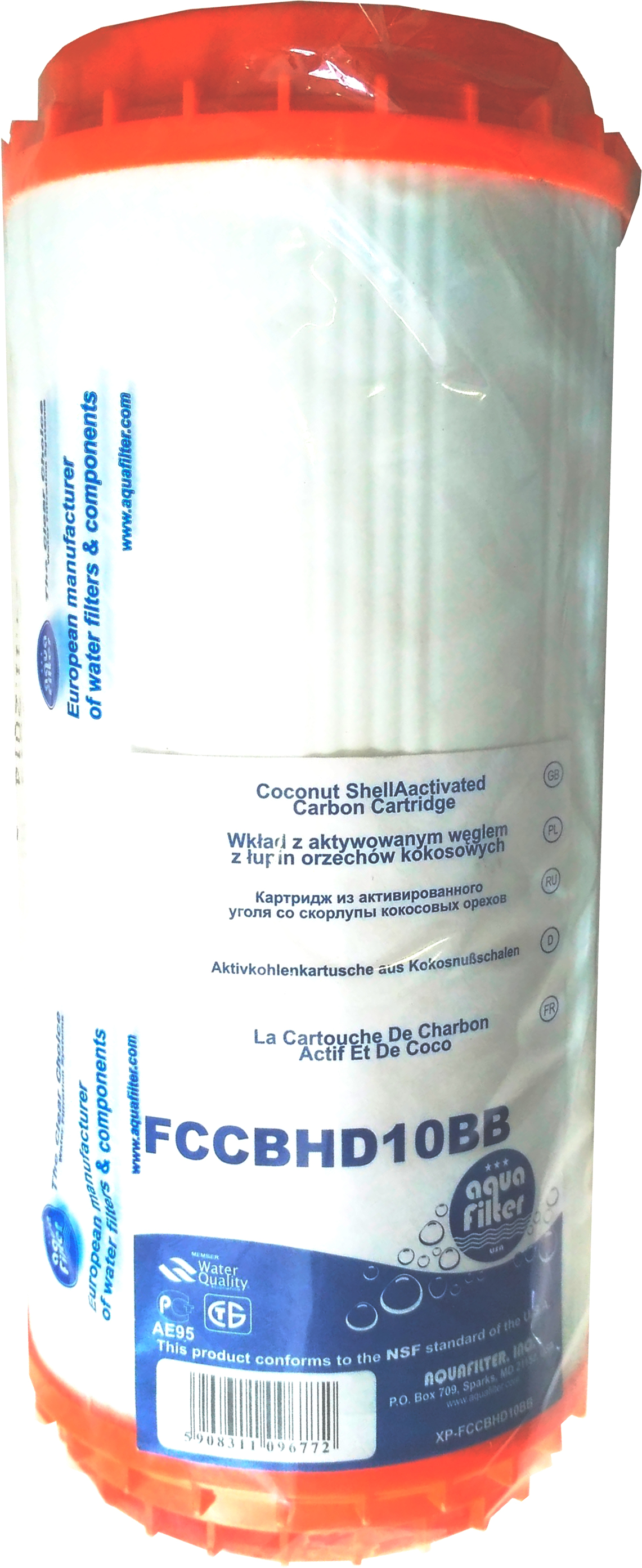 Картридж Aquafilter FCCBHD10BB угольный