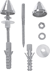 Монтажный набор для писсуара Jika Golem 90349 хром 460₽