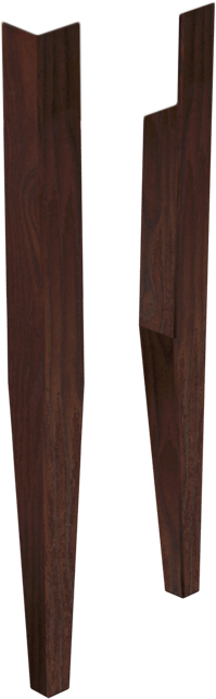 Ножки для раковины Kerasan Bentley темный ясень, 2 шт.