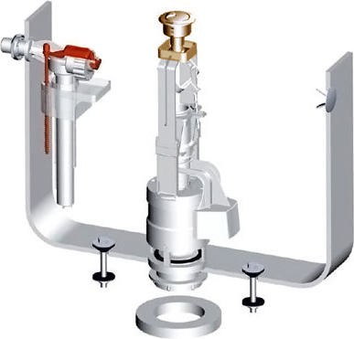 Механизм смыва для бачка ArtCeram HEA010 72 бронза