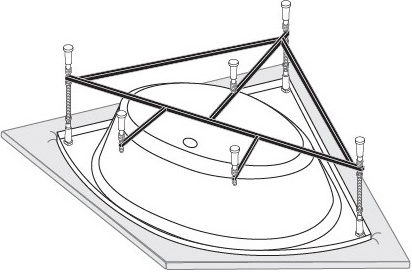 Каркас для ванны Vagnerplast 125x125