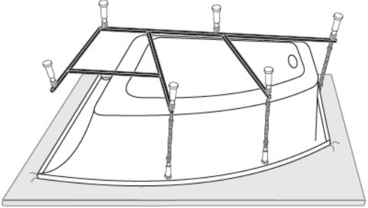 Каркас для ванны Vagnerplast 150x100