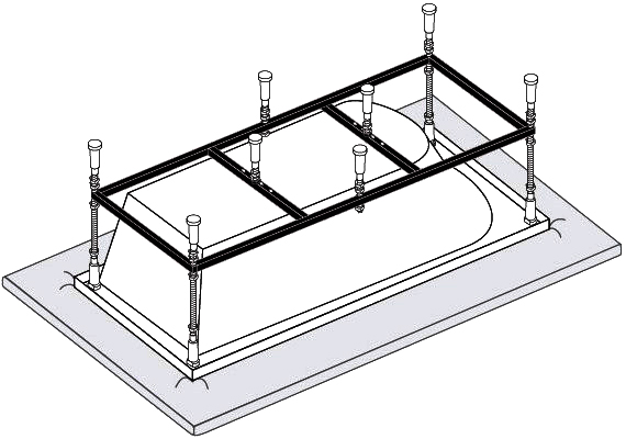 Каркас для ванны Vagnerplast 190x90