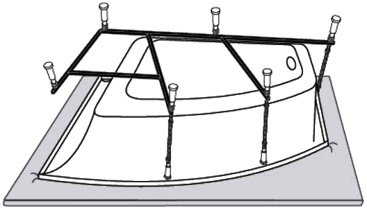 Каркас для ванны Vagnerplast Cavallo 160х90