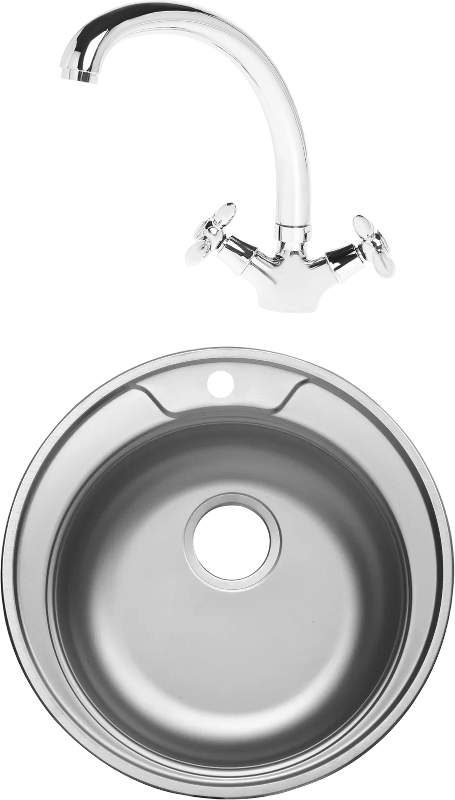 Комплект Мойка Domaci Равенна Rite DFA 500 (4) + Смеситель D1900200
